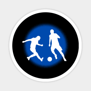 Soccer Player Footballer Training Duel Magnet